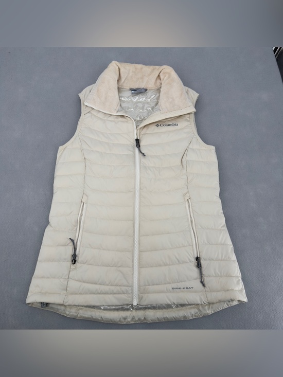 Columbia Jackets & Blazers - Columbia Omni Heat Cream Puffer Vest Small Womens